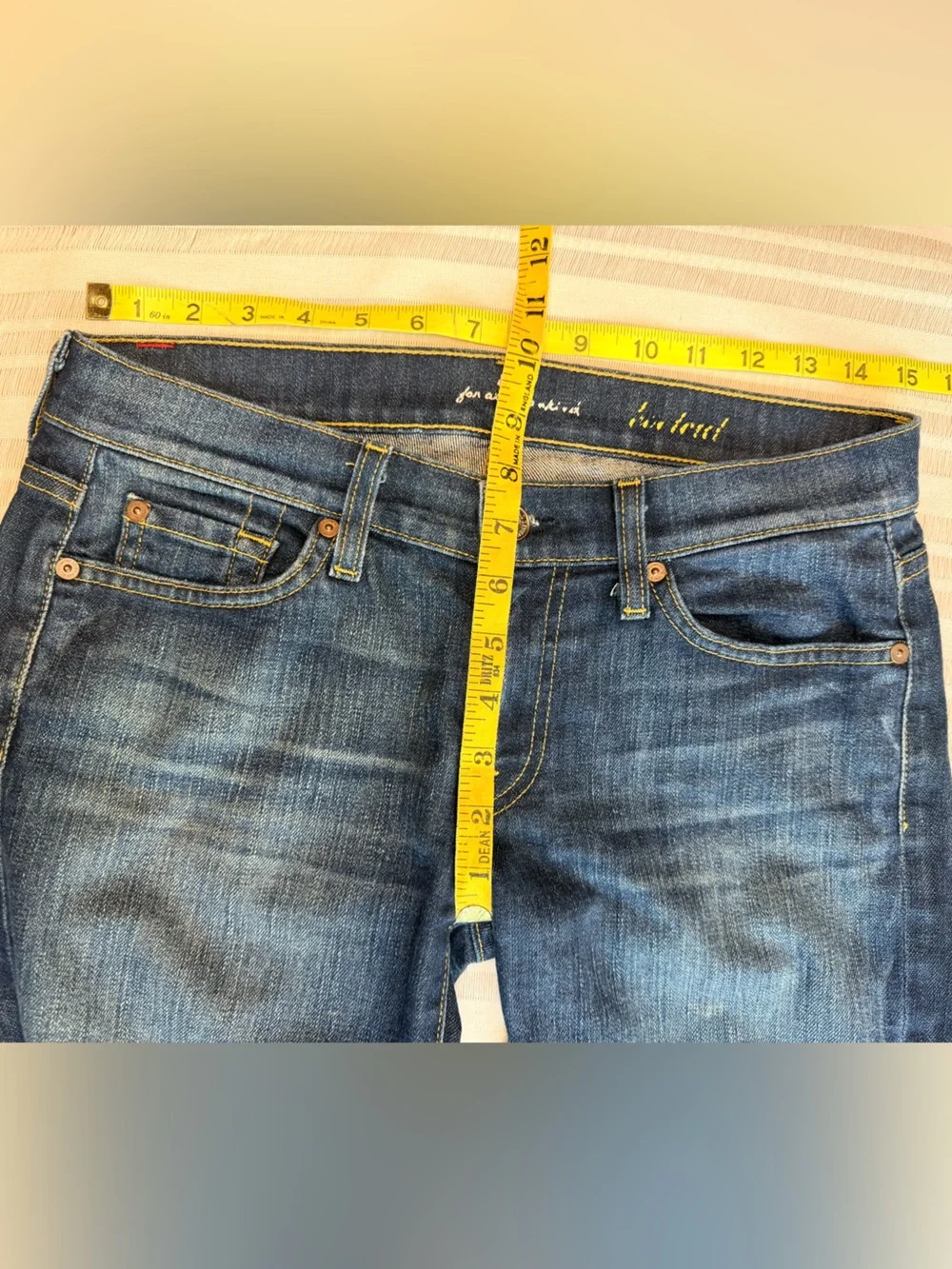 7 For All Mankind Bootcut Jeans Dark Wash W27